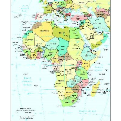 خرید و دانلود نسخه کامل کتاب Geography Map Africa