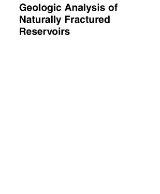 خرید و دانلود نسخه کامل کتاب Geologic Analysis of Naturally Fractured Reservoirs