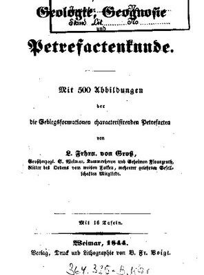 خرید و دانلود نسخه کامل کتاب Geologie, Geognosie und Petrefactenkunde [Petrefaktenkunde]