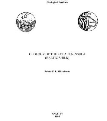 خرید و دانلود نسخه کامل کتاب Geology of the Kola Peninsula (Baltic shiled)