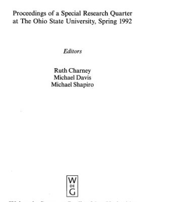 خرید و دانلود نسخه کامل کتاب Geometric Group Theory: Proceedings of a Special Research Quarter at the Ohio State University, Spring 1992 (Ohio State University Mathematical Rese)