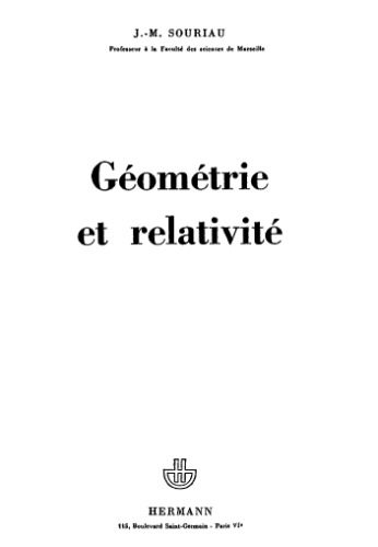 خرید و دانلود نسخه کامل کتاب Géométrie et relativité_68be8d42b844b.jpeg خرید و دانلود نسخه کامل کتاب Géométrie et relativité
