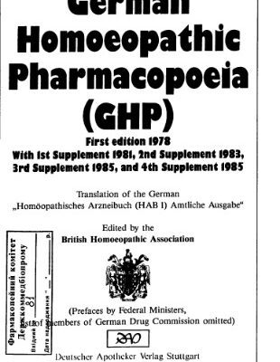 خرید و دانلود نسخه کامل کتاب German homeopathic pharmacopoeia