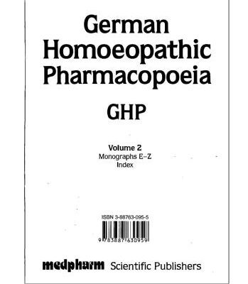 خرید و دانلود نسخه کامل کتاب German Homoeopathic Pharmacopoeia V.2 Monographs E-Z