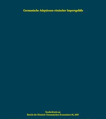 خرید و دانلود نسخه کامل کتاب Germanische Adaptionen römischer Importgefäße