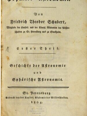 خرید و دانلود نسخه کامل کتاب Geschichte der Astronomie und Sphärische Astronomie