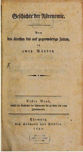 خرید و دانلود نسخه کامل کتاب Geschichte der Astronomie. Von den ältesten bis auf gegenwärtige Zeiten, in zwei Bänden_68bc5e77d64aa.jpeg خرید و دانلود نسخه کامل کتاب Geschichte der Astronomie. Von den ältesten bis auf gegenwärtige Zeiten, in zwei Bänden