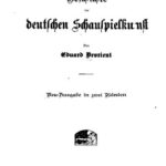 خرید و دانلود نسخه کامل کتاب Geschichte der deutschen Schauspielkunst