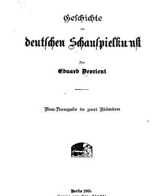 خرید و دانلود نسخه کامل کتاب Geschichte der deutschen Schauspielkunst