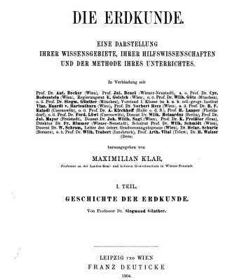 خرید و دانلود نسخه کامل کتاب Geschichte der Erdkunde