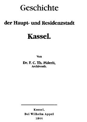 خرید و دانلود نسخه کامل کتاب Geschichte der Haupt- und Residenzstadt Kassel