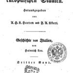 خرید و دانلود نسخه کامل کتاب Geschichte der italienischen Saaten / Vom Jahre 1268 bis 1492