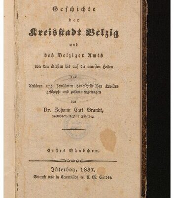 خرید و دانلود نسخه کامل کتاب Geschichte der Kreisstadt Belzig und des Belziger Amts