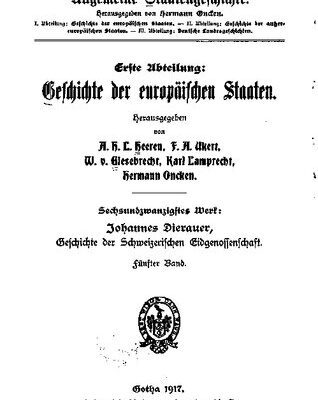 خرید و دانلود نسخه کامل کتاب Geschichte der Schweizerischen Eidgenossenschaft / Bis 1848