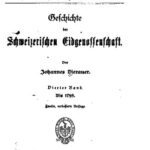 خرید و دانلود نسخه کامل کتاب Geschichte der Schweizerischen Eidgenossenschaft / Bis 1798