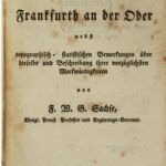 خرید و دانلود نسخه کامل کتاب Geschichte der Stadt Frankfurth [Frankfurt] an der Oder nebst topographisch-statistischen Bemerkungen über dieselbe und Beschreibung ihrer vorzüglichsten Merkwürdigkeiten