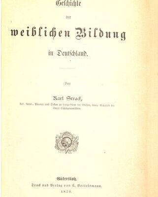 خرید و دانلود نسخه کامل کتاب Geschichte der weiblichen Bildung
