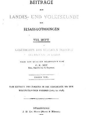 خرید و دانلود نسخه کامل کتاب Geschichte des heiligen Forstes bei Hagenau im Elsass