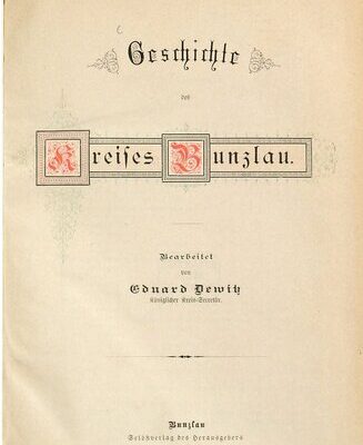 خرید و دانلود نسخه کامل کتاب Geschichte des Kreises Bunzlau