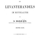 خرید و دانلود نسخه کامل کتاب Geschichte des Levantehandels im Mittelalter
