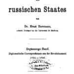 خرید و دانلود نسخه کامل کتاب Geschichte des russischen Staates / Diplomatische Correspondenzen aus der Revolutionszeit 1791 1797