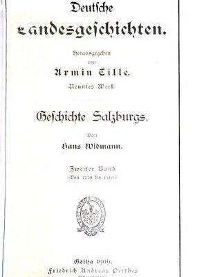 خرید و دانلود نسخه کامل کتاب Geschichte Salzburgs / Von 1270 bis 1519