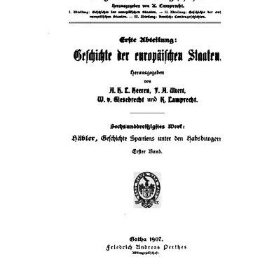 خرید و دانلود نسخه کامل کتاب Geschichte Spaniens unter den Habsburgern / Geschichte Spaniens unter der Regierung Karls I. (V.).