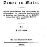 خرید و دانلود نسخه کامل کتاب Geschichte und Beschreibung des Domes zu Mainz