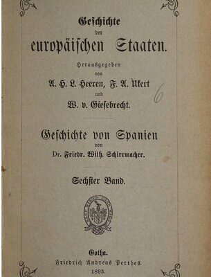 خرید و دانلود نسخه کامل کتاب Geschichte von Spanien / Vom Tode Don Pedros des Grausamen (1369) bis zur Eroberungvon Granada (1492)