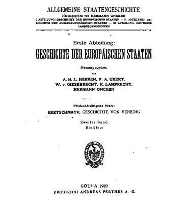 خرید و دانلود نسخه کامل کتاب Geschichte von Venedig / Die Blüte