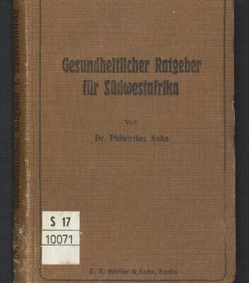 خرید و دانلود نسخه کامل کتاب Gesundheitlicher Ratgeber für Südwestafrika