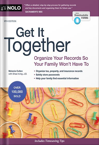 خرید و دانلود نسخه کامل کتاب Get It Together: Organize Your Records So Your Family Won’t Have To 9th Edition by Melanie Cullen_68c069e1f0e59.jpeg خرید و دانلود نسخه کامل کتاب Get It Together: Organize Your Records So Your Family Won’t Have To 9th Edition by Melanie Cullen