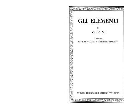 خرید و دانلود نسخه کامل کتاب Gli Elementi