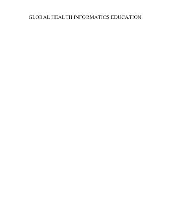 خرید و دانلود نسخه کامل کتاب Global Health Informatics Education (Studies in Health Technology and Informatics)
