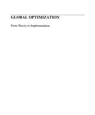 خرید و دانلود نسخه کامل کتاب Global Optimization: From Theory to Implementation (Nonconvex Optimization and Its Applications)