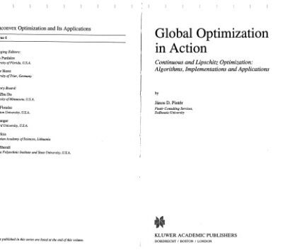 خرید و دانلود نسخه کامل کتاب Global Optimization in Action: Continuous and Lipschitz Optimization: Algorithms, Implementations and Applications (Nonconvex Optimization and Its Applications)