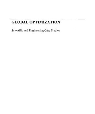 خرید و دانلود نسخه کامل کتاب Global Optimization. Scientific and Engineering Case Studies