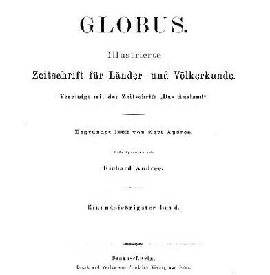 خرید و دانلود نسخه کامل کتاب Globus. Illustrierte Zeitschrift für Länder- und Völkerkunde