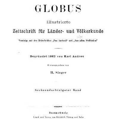 خرید و دانلود نسخه کامل کتاب Globus. Illustrierte Zeitschrift für Länder- und Völkerkunde