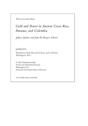 خرید و دانلود نسخه کامل کتاب Gold and Power in Ancient Costa Rica, Panama, and Colombia. A Symposium Dumbarton Oaks, 9 and 10 OCtober 1999_68c55074a27cb.jpeg خرید و دانلود نسخه کامل کتاب Gold and Power in Ancient Costa Rica, Panama, and Colombia. A Symposium Dumbarton Oaks, 9 and 10 OCtober 1999