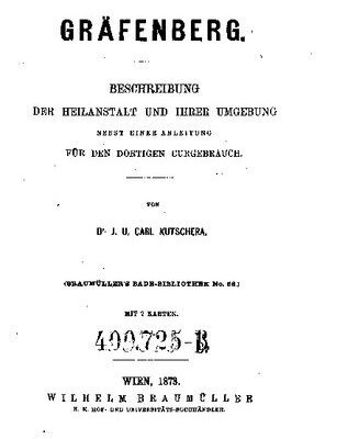 خرید و دانلود نسخه کامل کتاب Gräfenberg ; Beschreibung der Heilanstalt und ihrer Umgebung nebst einer Anleitung für den dortigen Curgebrauch [Kurgebrauch]