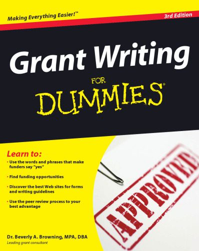 خرید و دانلود نسخه کامل کتاب Grant Writing For Dummies, 3rd Edition_68d05d3cb7861.jpeg خرید و دانلود نسخه کامل کتاب Grant Writing For Dummies, 3rd Edition