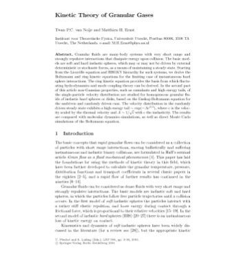خرید و دانلود نسخه کامل کتاب Granular Gases