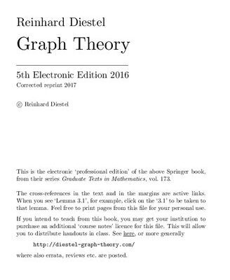 خرید و دانلود نسخه کامل کتاب Graph Theory (5th ed.)