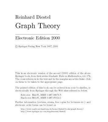 خرید و دانلود نسخه کامل کتاب Graph Theory