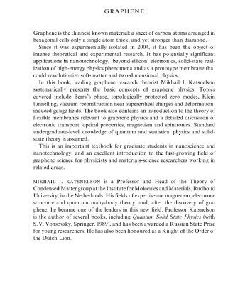 خرید و دانلود نسخه کامل کتاب Graphene: Carbon in Two Dimensions (Incomplete!!!)