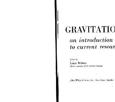 خرید و دانلود نسخه کامل کتاب Gravitation. an Introduction to Current Research
