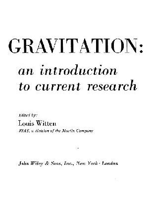 خرید و دانلود نسخه کامل کتاب Gravitation: an introduction to current research