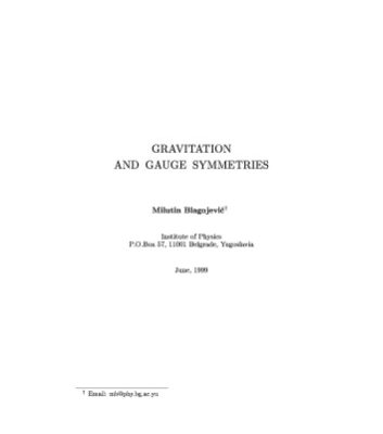 خرید و دانلود نسخه کامل کتاب Gravitation and Gauge Symmetries
