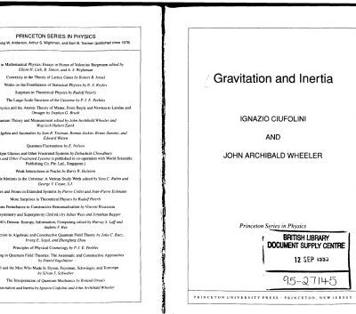 خرید و دانلود نسخه کامل کتاب Gravitation and Inertia